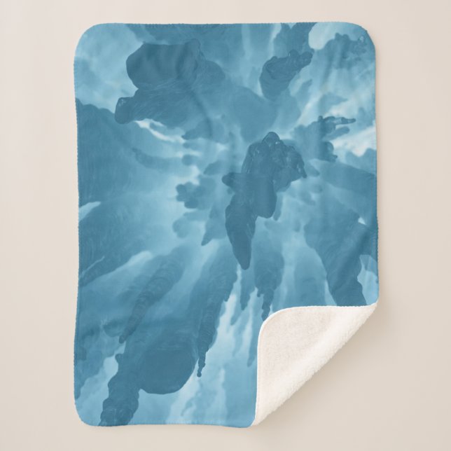 Cobertor Sherpa Vista de baixo ângulo das estalactites (Frente)