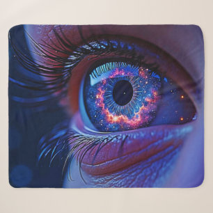 Cobertor Sherpa Vista de Estelar dos Olhos Cósmicos