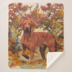 Cobertor Sherpa Vizsla Travesseiro decorativo Glass Porta copos C