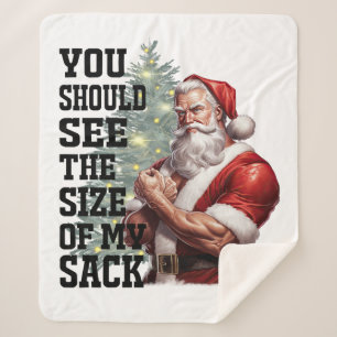 Cobertor Sherpa Você deveria ver o tamanho do meu saco