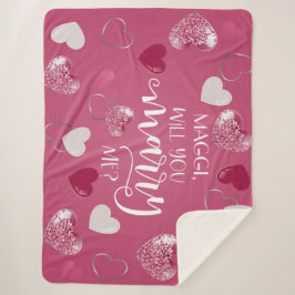 Cobertor Sherpa Você me Casado com script e personalizado