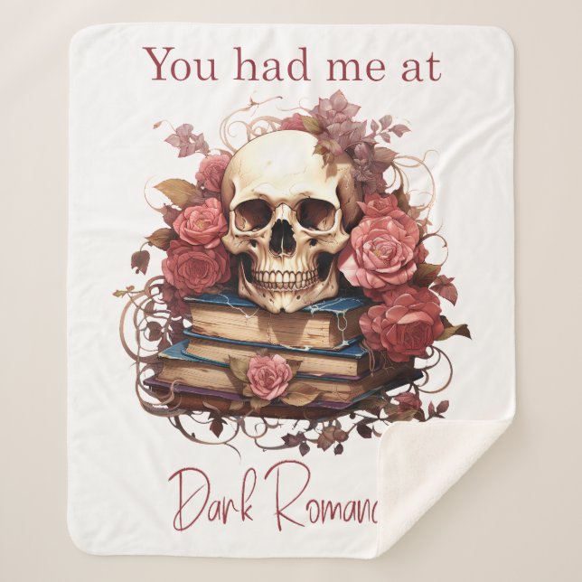Cobertor Sherpa Você me conquistou com Dark Romance (Frente)