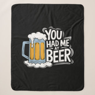 Cobertor Sherpa Você Me Teve Na Cerveja