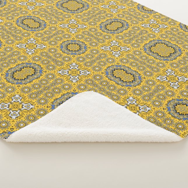 Cobertor Sherpa Volume 11ª arte caleidoscópica cinco (3/4)