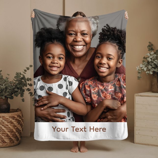 Cobertor Sherpa Vovó Blanket Personalizada Sherpa Cozy Gift Idea (Criador carregado)