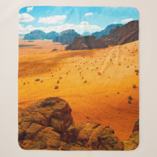Cobertor Sherpa Wadi Rum desert, Jordandesert,wadi,rum,jordan,art,