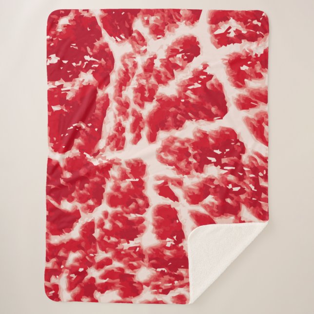 Cobertor Sherpa Wagyu Beef Plush Blanket (Frente)