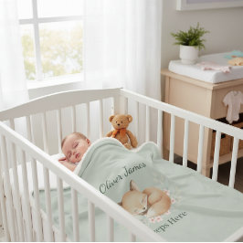 Cobertor Sherpa Watercolor Woodland Fox Sherpa Throw - Tender 