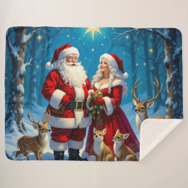 Cobertor Sherpa „Weihnachtliche Harmonie“ (Frente (Horizontal))