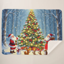 Cobertor Sherpa „Weihnachtliche Harmonie“