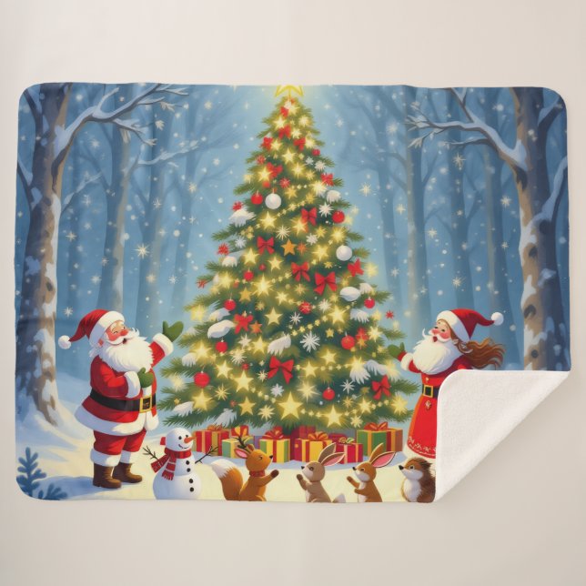 Cobertor Sherpa „Weihnachtliche Harmonie“ (Frente (Horizontal))