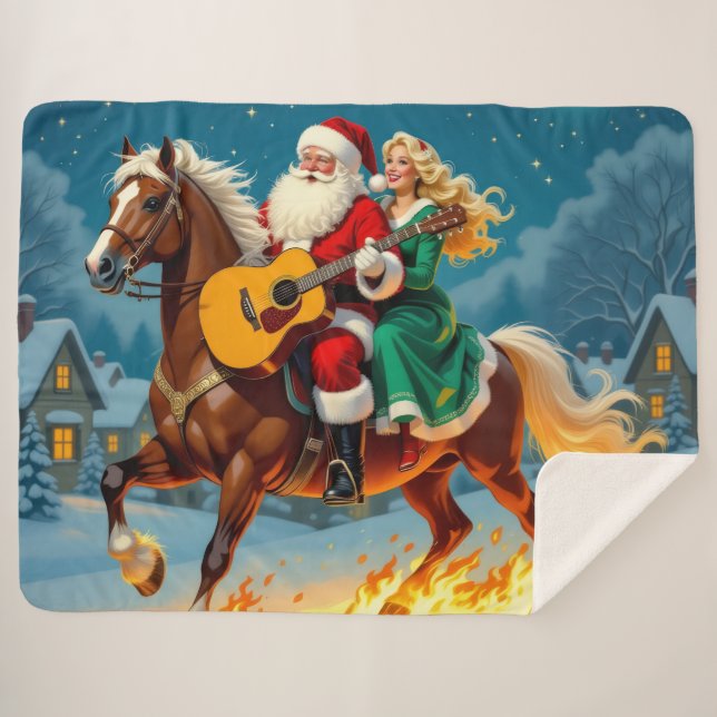 Cobertor Sherpa „Weihnachtliche Harmonie“ (Frente (Horizontal))