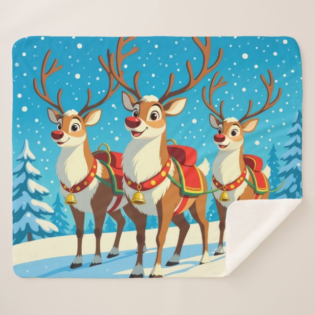 Cobertor Sherpa „Weihnachtliche Harmonie“ (Frente (Horizontal))