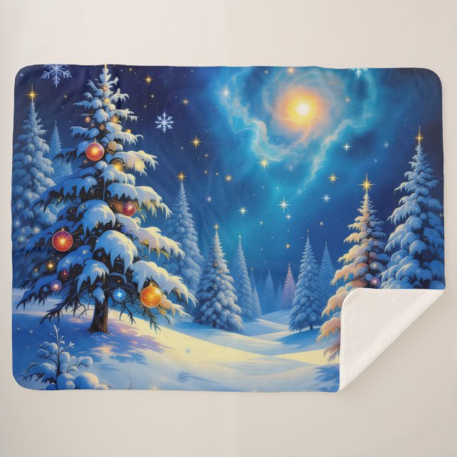 Cobertor Sherpa „Weihnachtliche Harmonie“ (Frente (Horizontal))