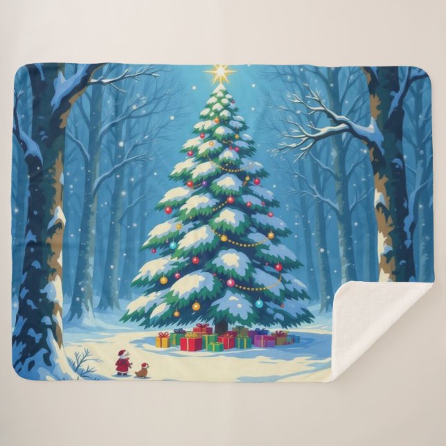 Cobertor Sherpa „Weihnachtliche Harmonie“ (Frente (Horizontal))