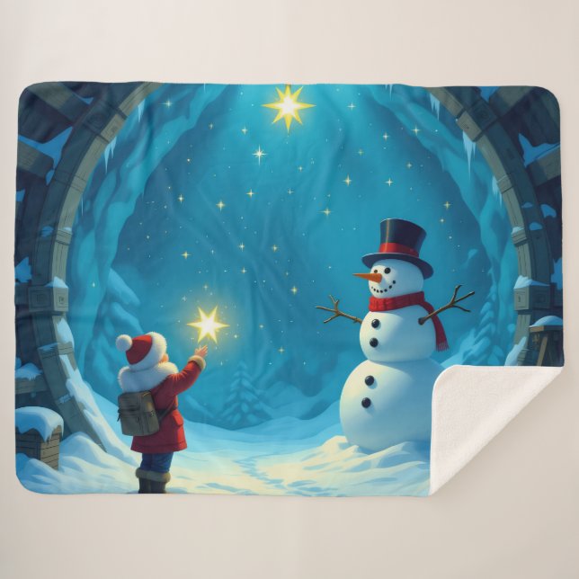 Cobertor Sherpa „Weihnachtliche Harmonie“ (Frente (Horizontal))