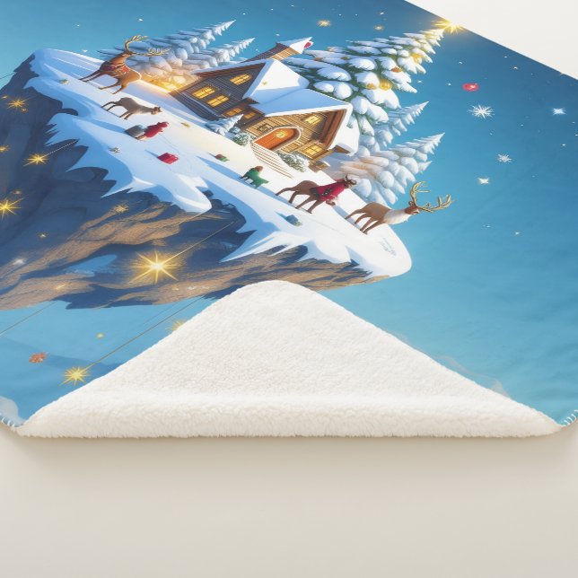 Cobertor Sherpa „Weihnachtliche Harmonie“ (3/4)