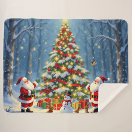 Cobertor Sherpa „Weihnachtliche Harmonie“