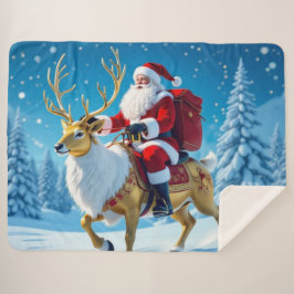 Cobertor Sherpa „Weihnachtliche Harmonie“