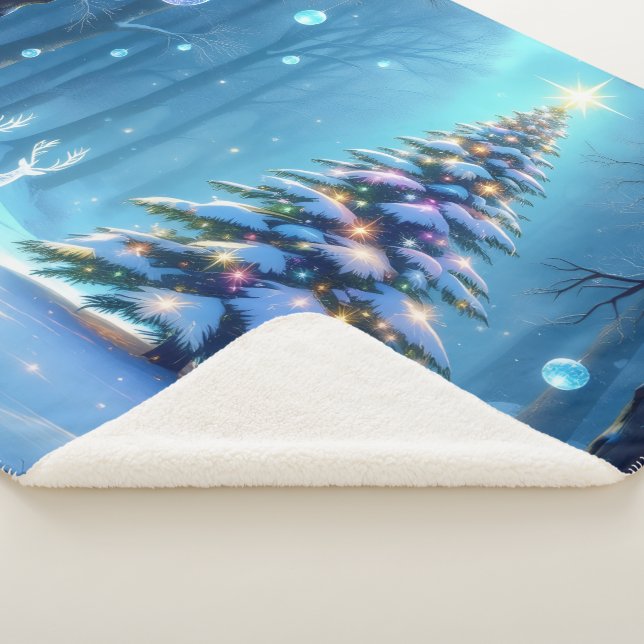 Cobertor Sherpa „Weihnachtliche Harmonie“ (3/4)