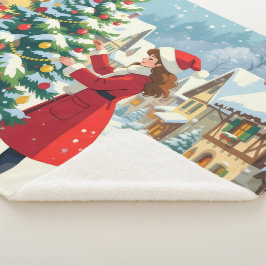 Cobertor Sherpa „Weihnachtliche Harmonie“