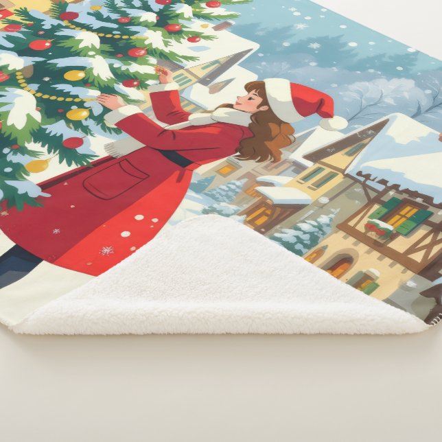 Cobertor Sherpa „Weihnachtliche Harmonie“ (3/4)