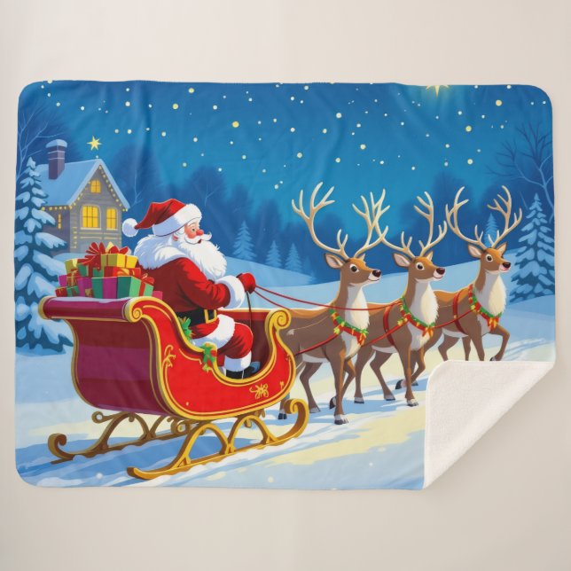 Cobertor Sherpa „Weihnachtliche Harmonie“ (Frente (Horizontal))