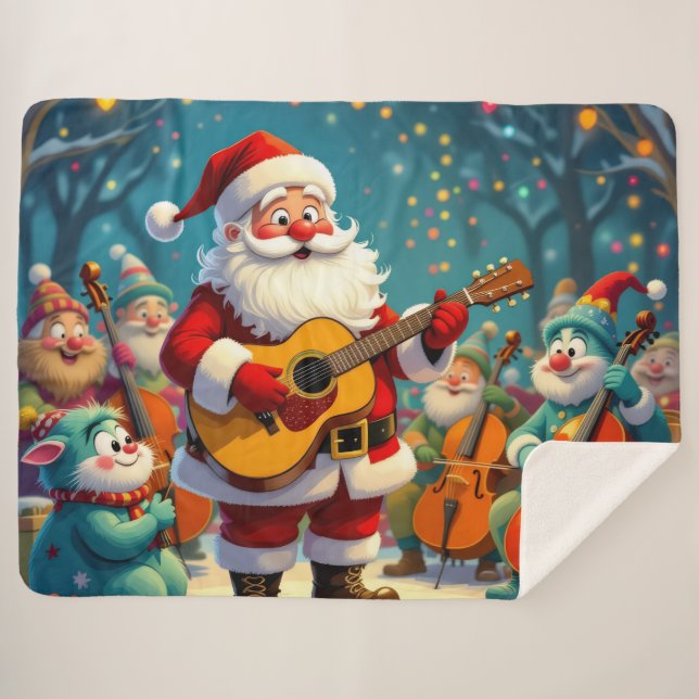 Cobertor Sherpa Weihnachtliche Harmonie“98 (Frente (Horizontal))