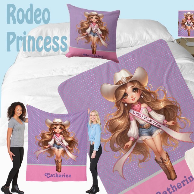 Cobertor Sherpa Western Cowgirl Rodeo Princess 1 Personalizada (Rodeo Princess Collection
Blankets, throws, pillows, lamps etc)