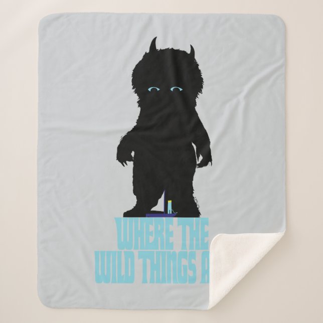 Cobertor Sherpa Where the Wild Things Are | Wild Thing Silhouette (Frente)