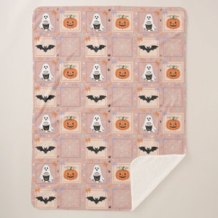 Cobertor Sherpa Whimsy no Pumpkin Patch