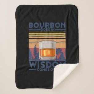 Cobertor Sherpa Whiskey Bourbon entra na sabedoria sai