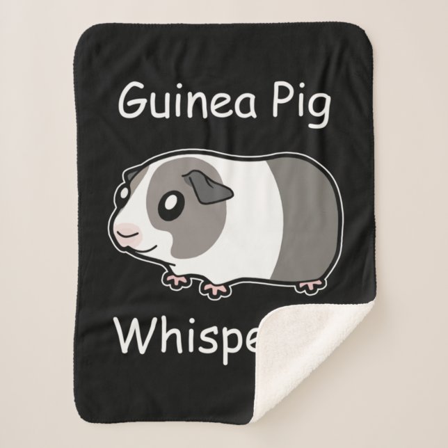 Cobertor Sherpa Whisperer de Suíno-guineense (Frente)