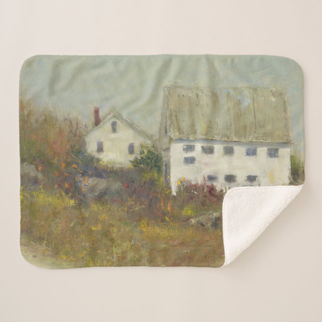 Cobertor Sherpa White Barn (Frente (Horizontal))