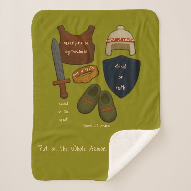 Cobertor Sherpa Whole Armor Sherpa Yarn Look Baby Blanket (Frente)