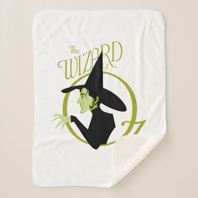 Cobertor Sherpa Wicked Witch™ O Assistente Do Logotipo Oz™ (Frente)