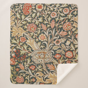 Cobertor Sherpa William Morris Trent Garden Flower Classic Botânic