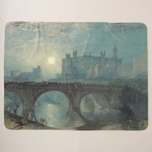 Cobertor Sherpa William Turner Alnwick Castle (Frente (Horizontal))