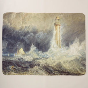 Cobertor Sherpa William Turner - Farol de Bell Rock