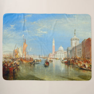 Cobertor Sherpa William Turner - Veneza, A Dogana e San Giorgio