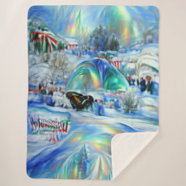 Cobertor Sherpa Winter Dreamscape