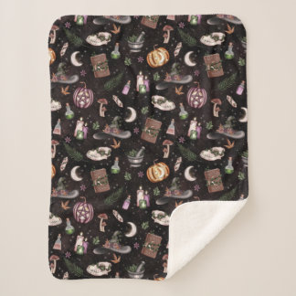 Cobertor Sherpa Witchy Woodland