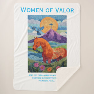 Cobertor Sherpa Women of Valor Quilt, Blanket