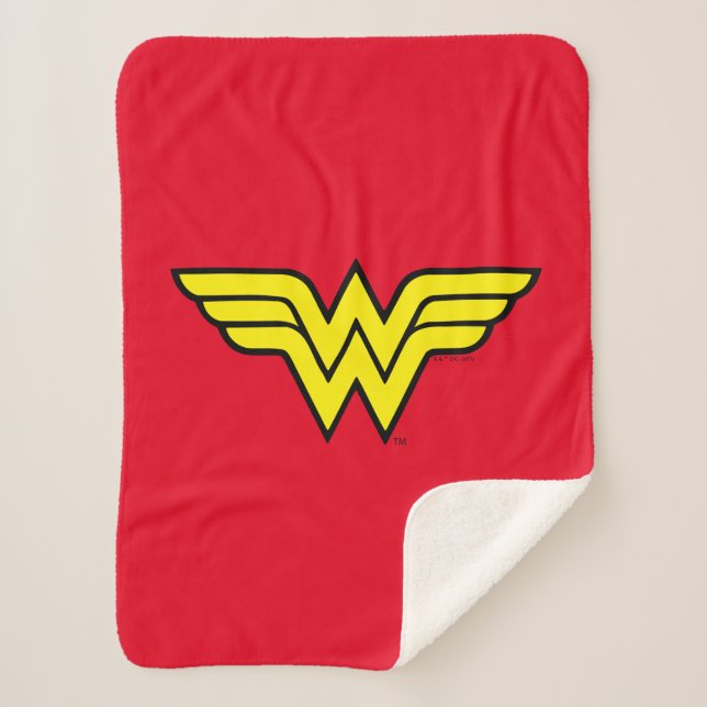 Cobertor Sherpa Wonder Woman | Classic Logo (Frente)