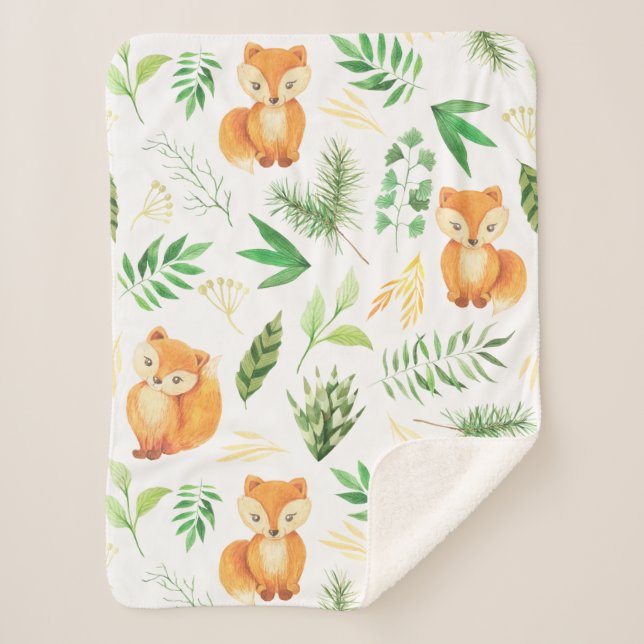 Cobertor Sherpa Woodland Baby Blanket (Frente)