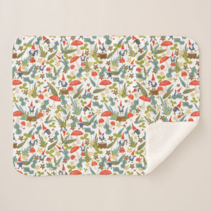 Cobertor Sherpa Woodland Gnomos Baby