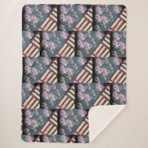 WSSBX - AZULEJO PINK Sherpa Blanket