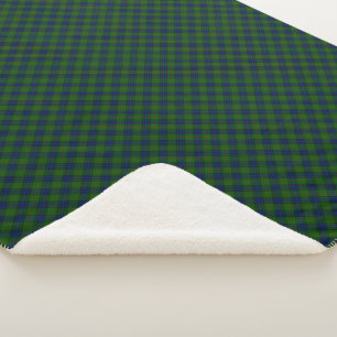 Cobertor Sherpa Xadrez azul-tartan Lauder