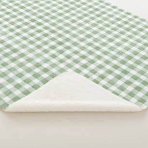 Cobertor Sherpa Xadrez Branco Creme Verde