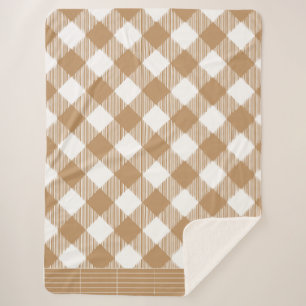 Cobertor Sherpa Xadrez Brown Buffalo